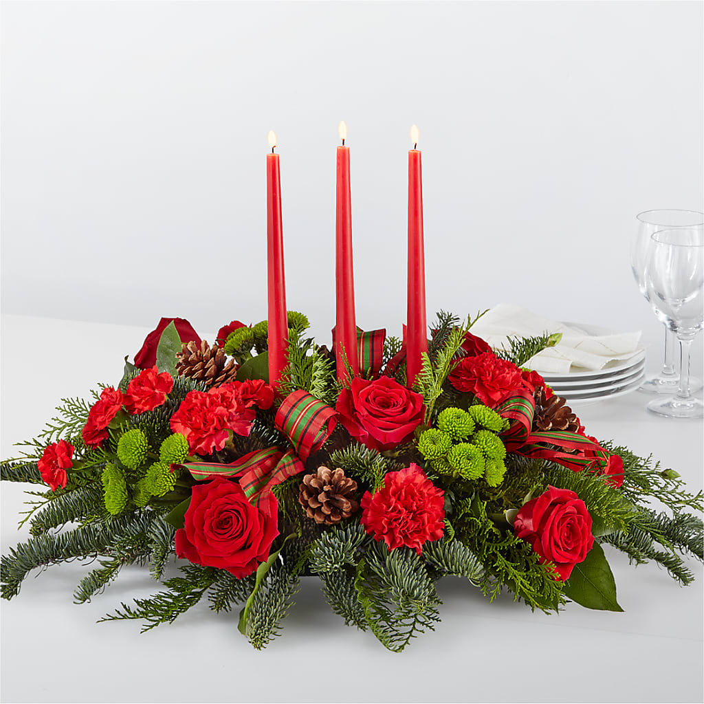 By the Candlelight Centerpiece – Petal Pockets, Fontana CA