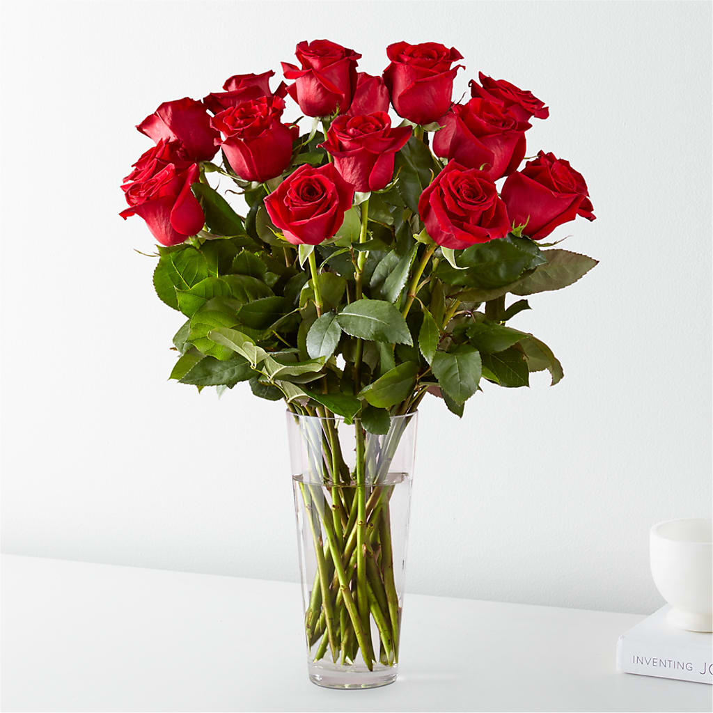 Long Stem Red Rose Bouquet – Petal Pockets, Fontana CA
