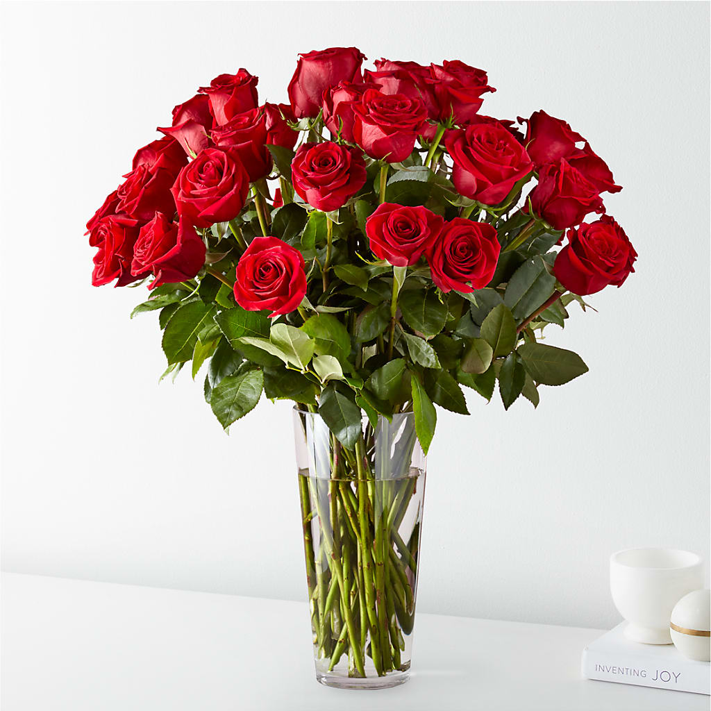 Long Stem Red Rose Bouquet – Petal Pockets, Fontana CA