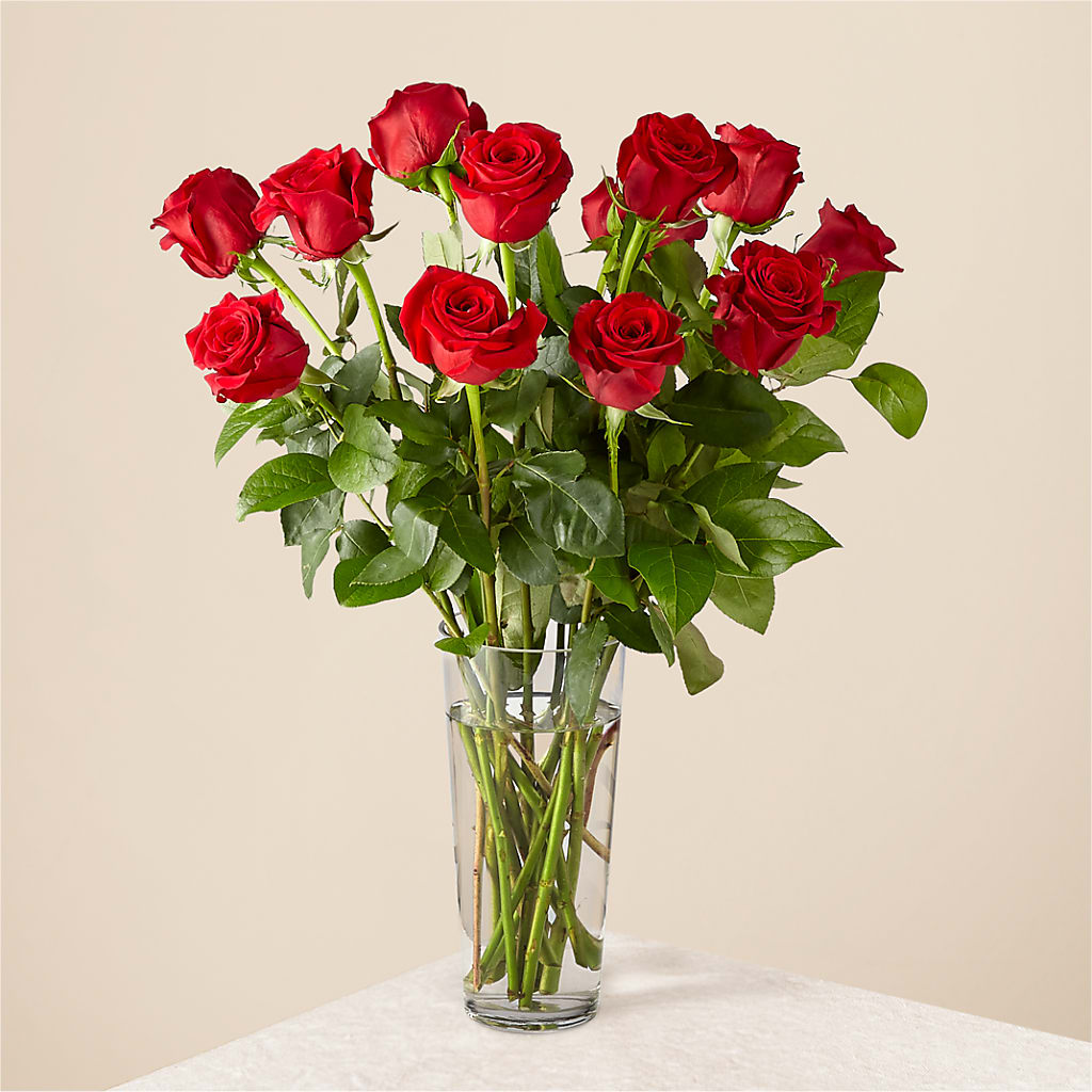 Long Stem Red Rose Bouquet – Petal Pockets, Fontana CA