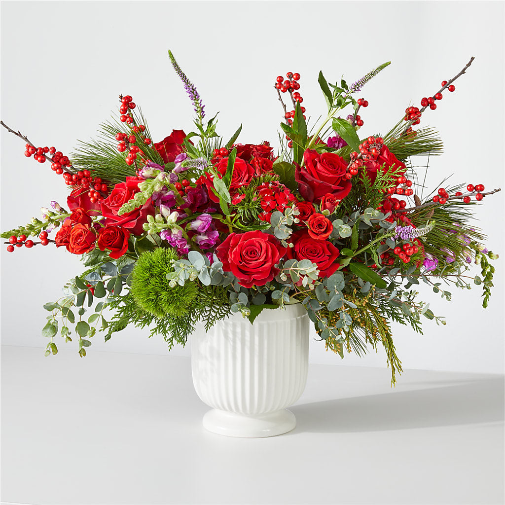 Big Red Bow Bouquet – Petal Pockets, Fontana CA