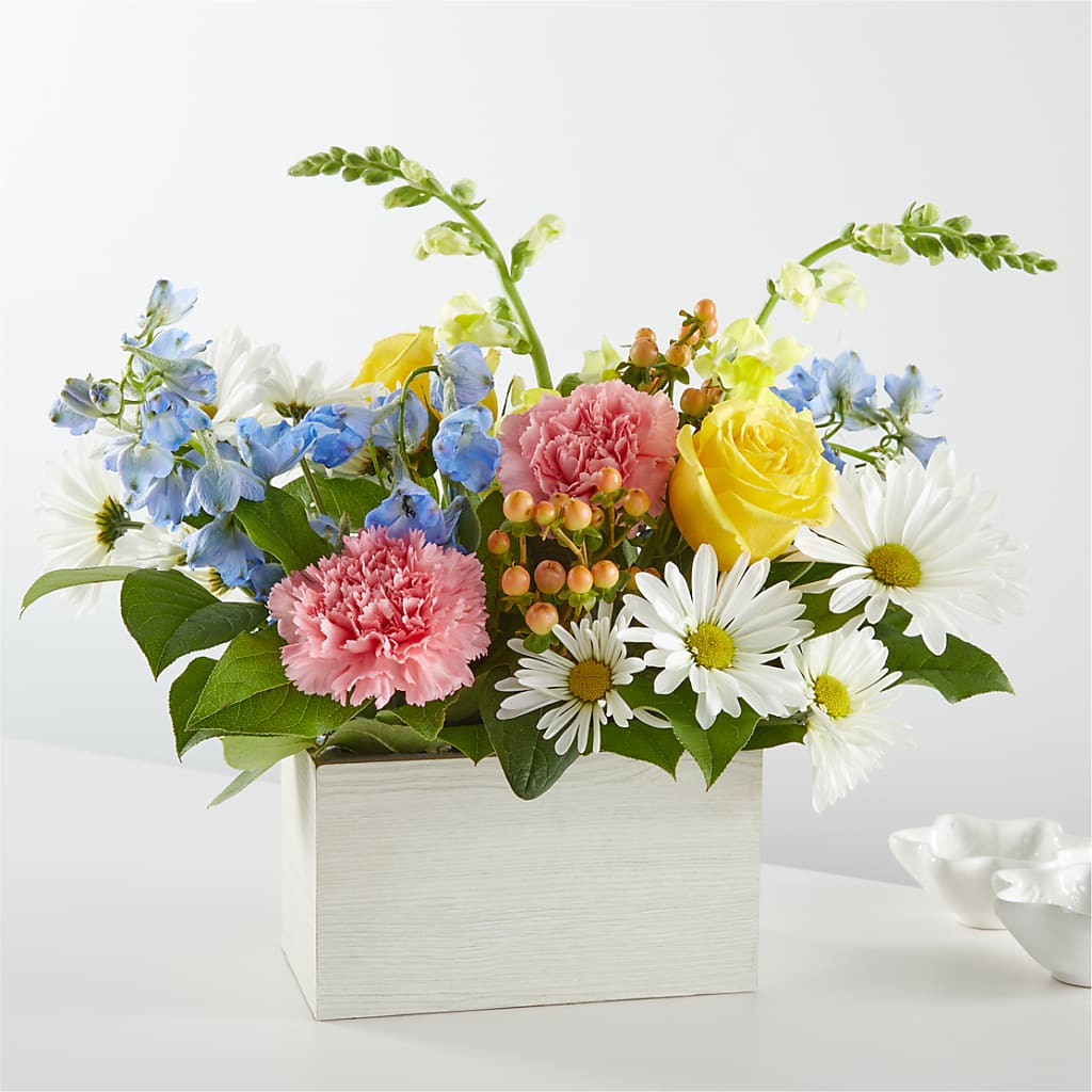 Sun Salutation Box Bouquet – Petal Pockets, Fontana CA