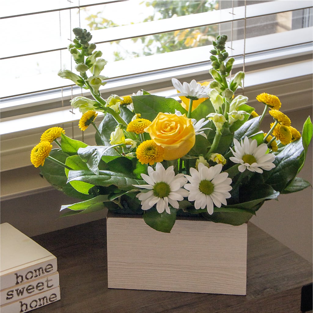 Sun Salutation Box Bouquet – Petal Pockets, Fontana CA