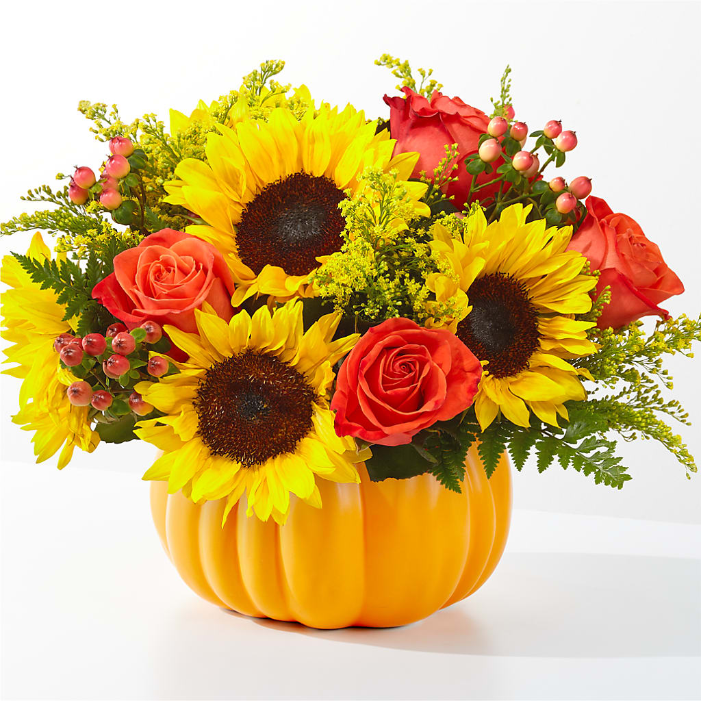 Pick of the Patch Pumpkin Bouquet – Petal Pockets, Fontana CA