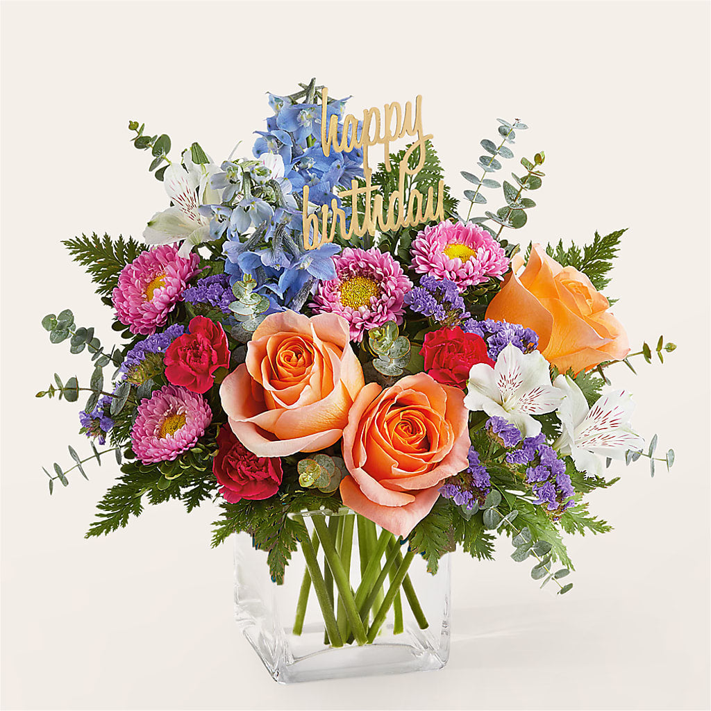 Birthday Bash Bouquet – Petal Pockets, Fontana CA