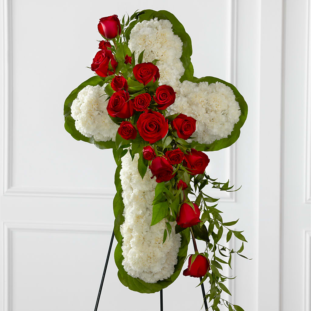 Floral Cross Easel – Petal Pockets, Fontana CA