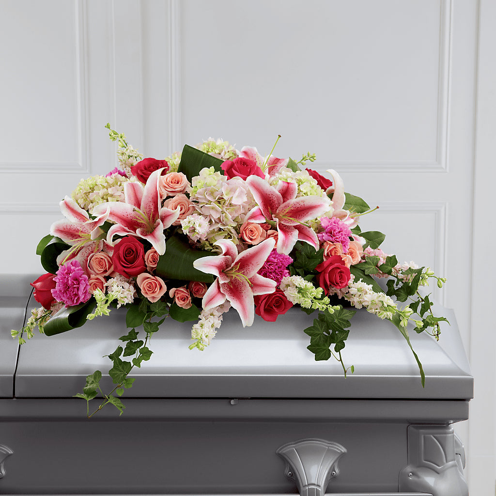 Splendid Grace Casket Spray – Petal Pockets, Fontana CA