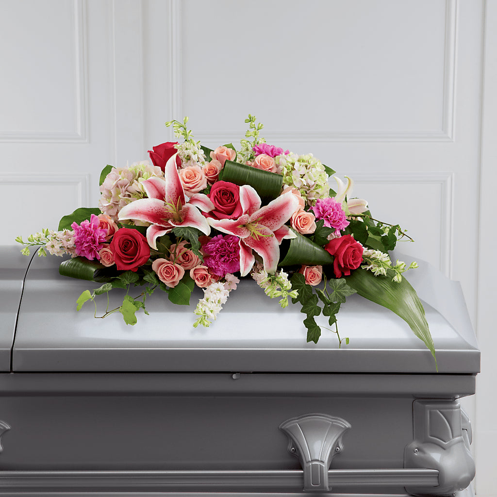 Splendid Grace Casket Spray – Petal Pockets, Fontana CA
