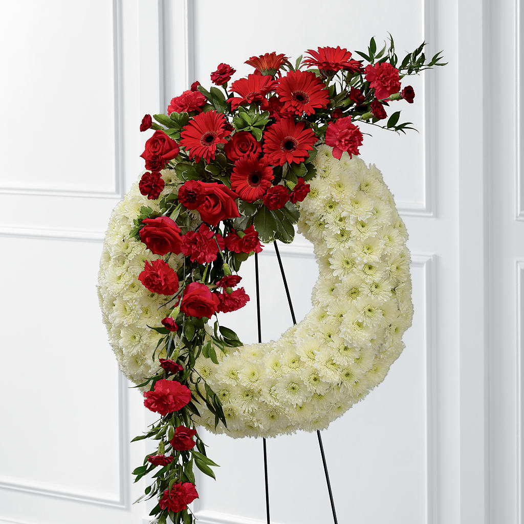 Graceful Tribute Wreath – Petal Pockets, Fontana CA
