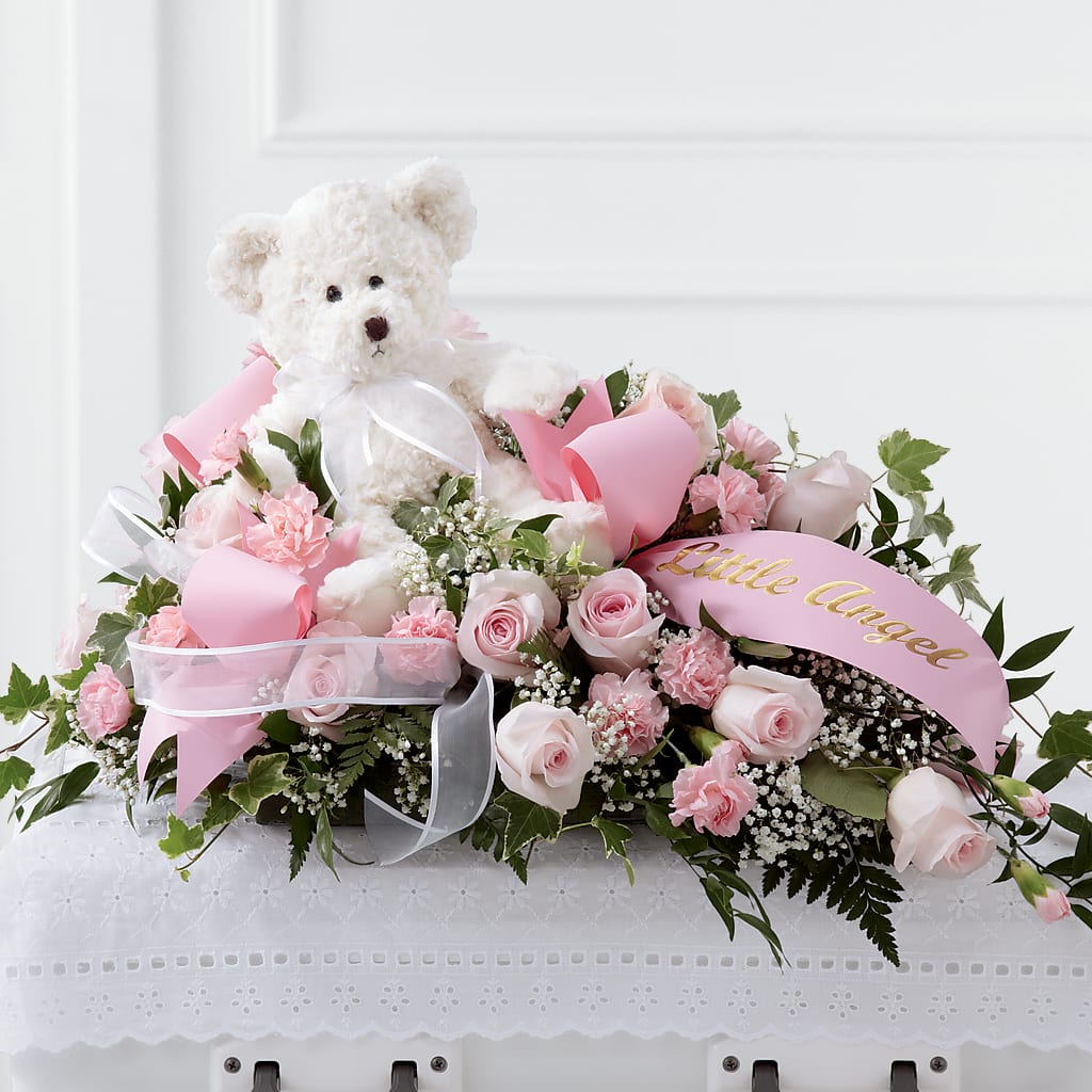 Touch of Sympathy Casket Spray – Petal Pockets, Fontana CA