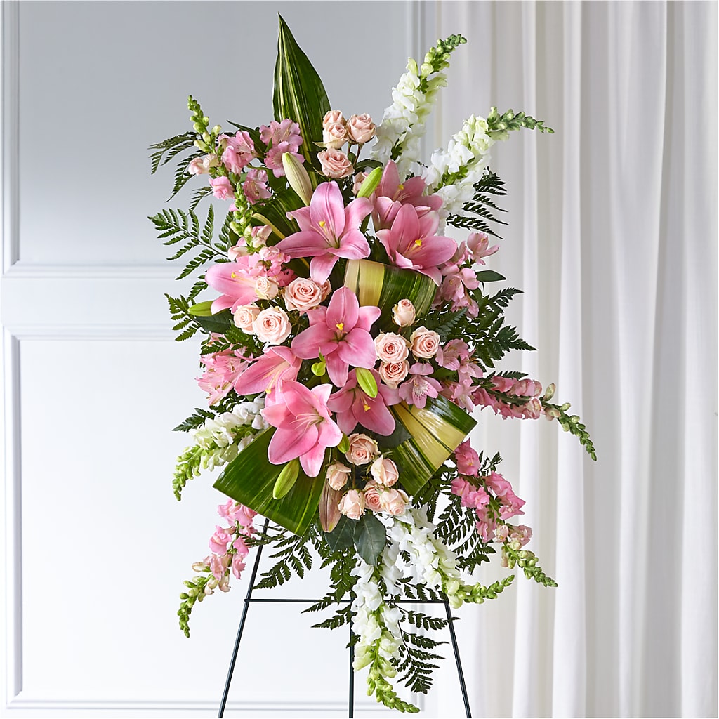 Elegant Embrace Standing Spray – Petal Pockets, Fontana CA