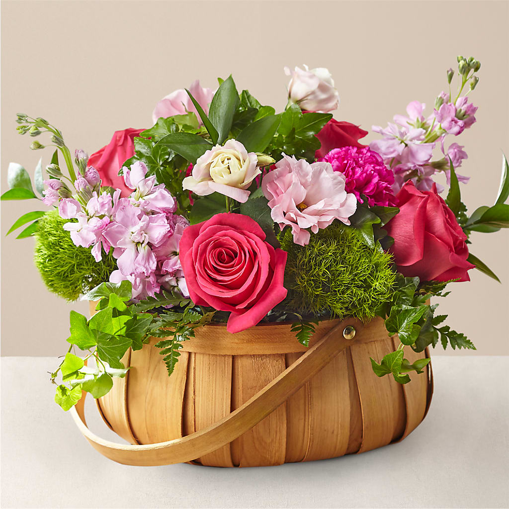 Radiance in Bloom Basket – Petal Pockets, Fontana CA