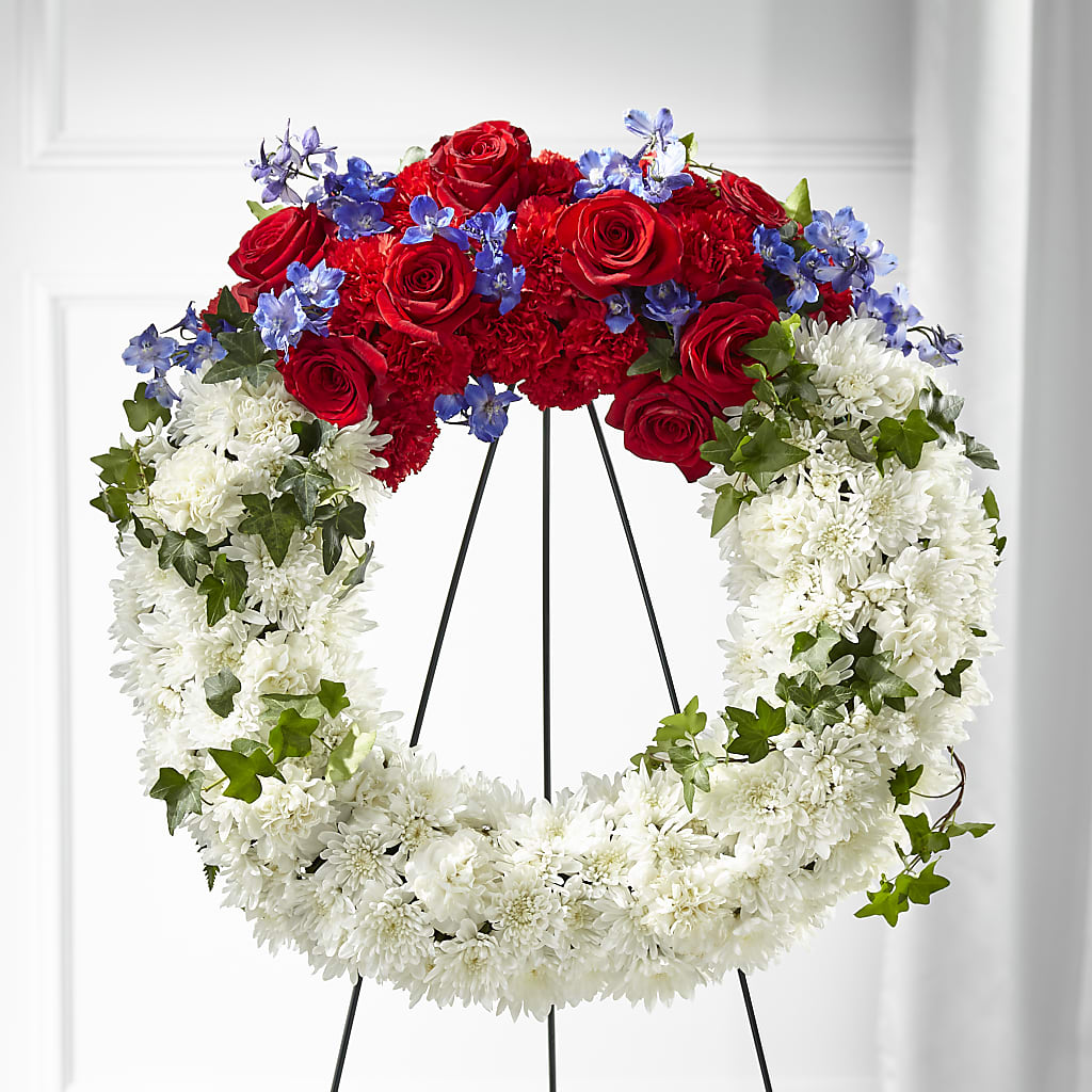 Patriotic Passion Wreath – Petal Pockets, Fontana CA