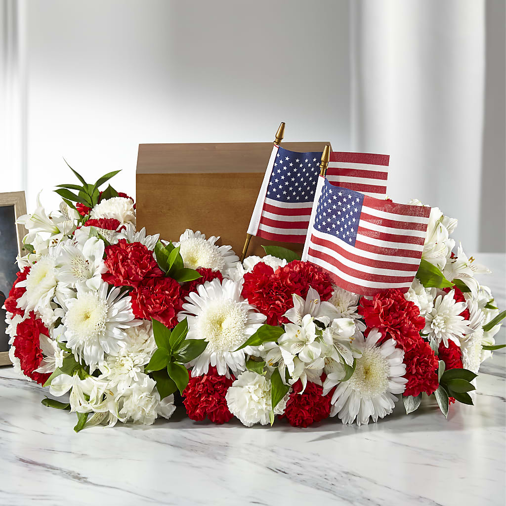 Spirit of Patriotism Cremation Adornment – Petal Pockets, Fontana CA