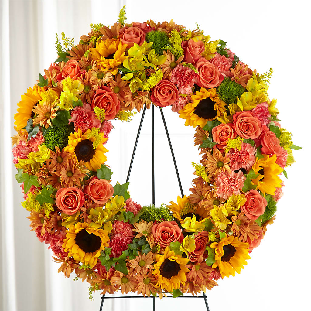 Autumnal Memories Wreath (Standard) – Petal Pockets, Fontana CA