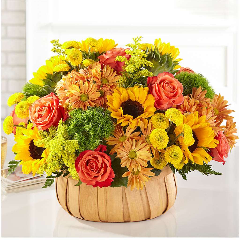 Harvest Sunflower Basket – Petal Pockets, Fontana CA