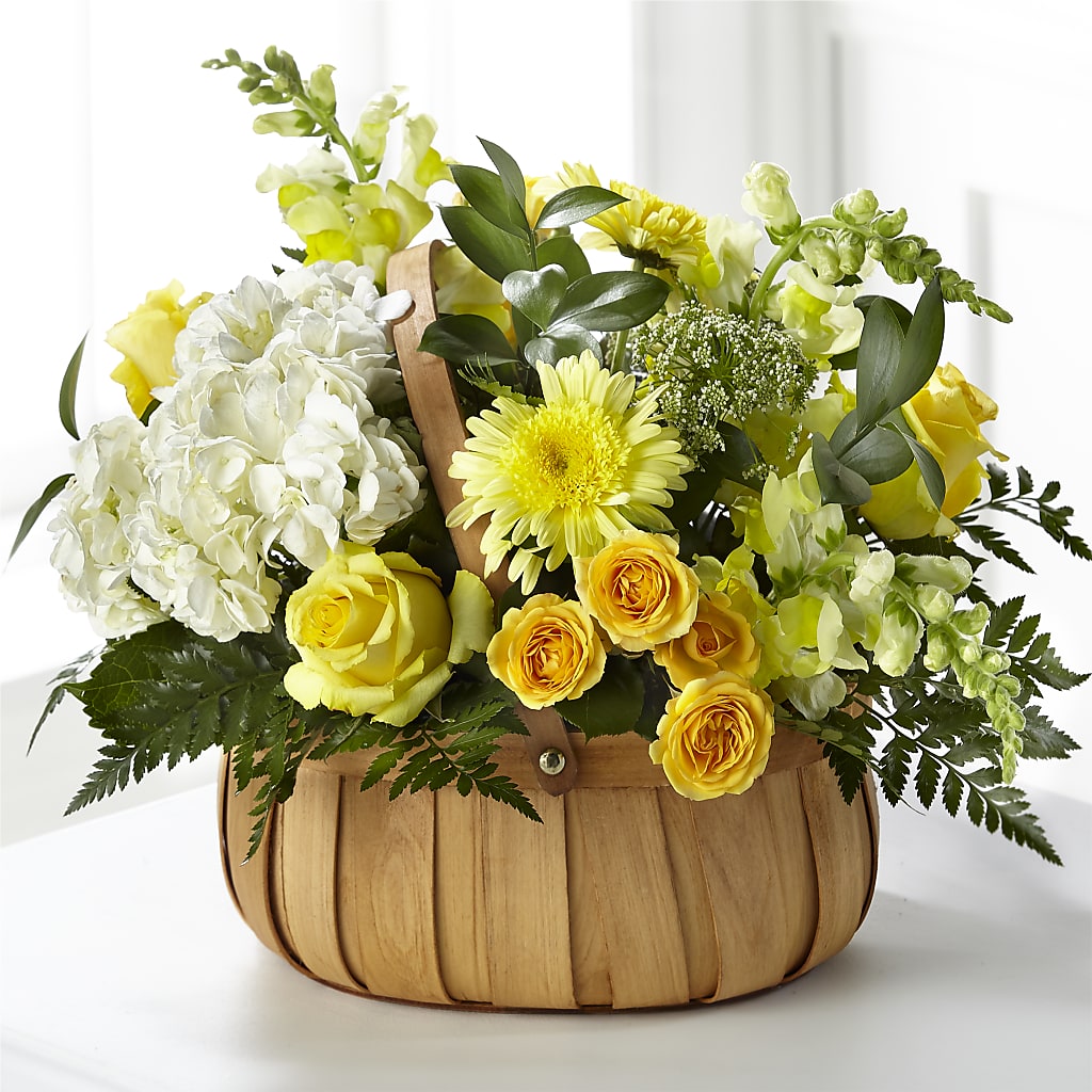 Rustic Remembrance Basket – Petal Pockets, Fontana CA