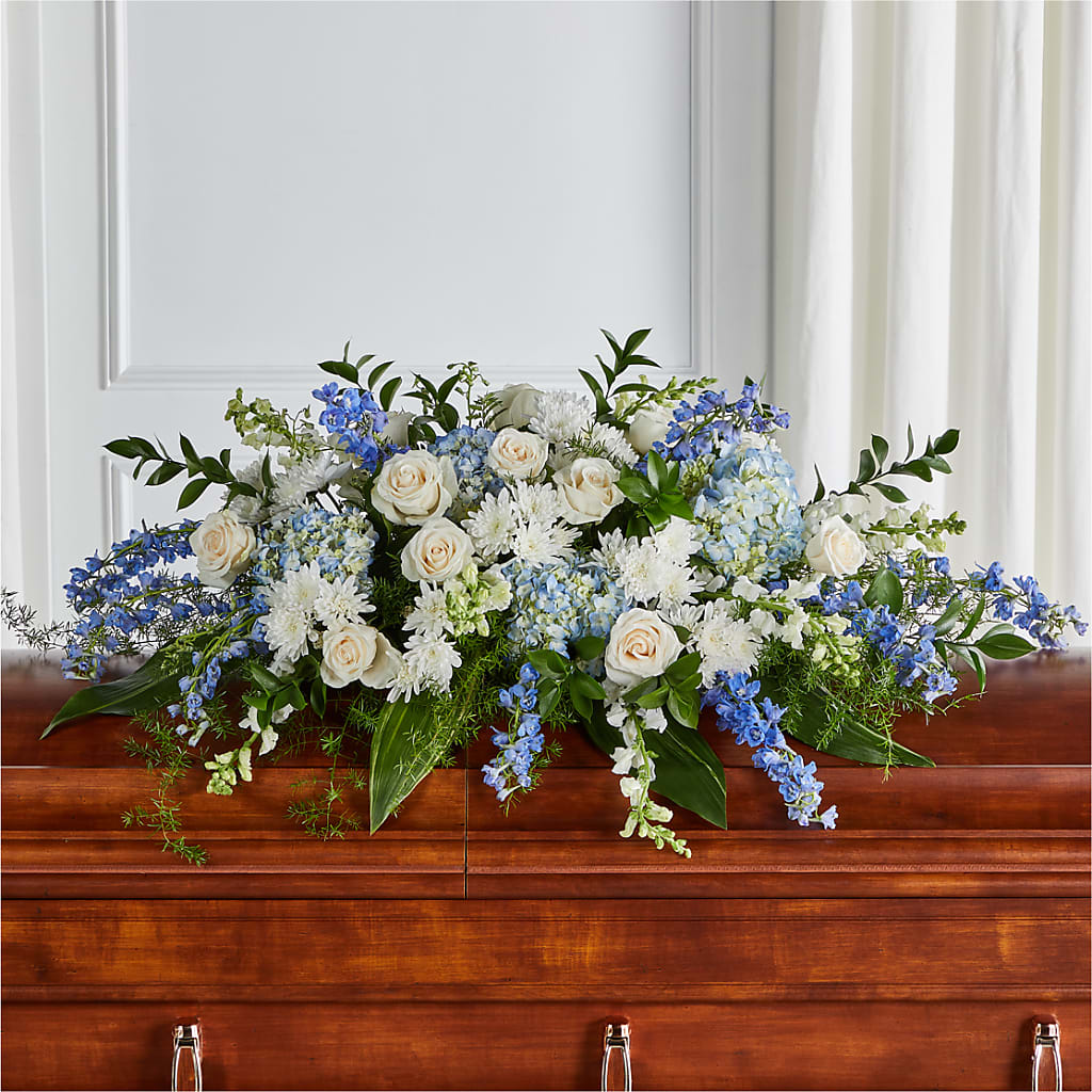 Timeless Essence Casket Spray – Petal Pockets, Fontana CA