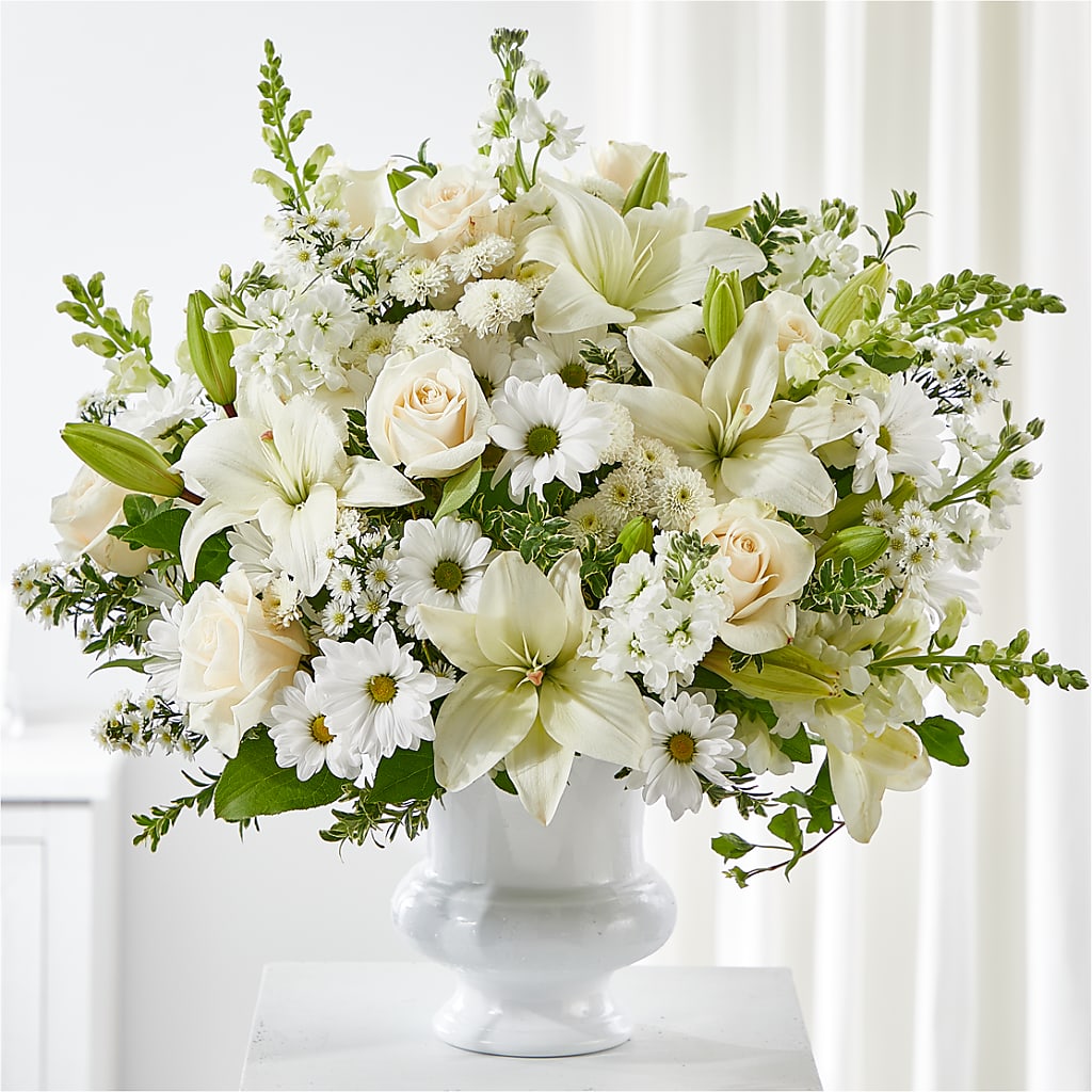 Uplifting Urn Arrangement – Petal Pockets, Fontana CA