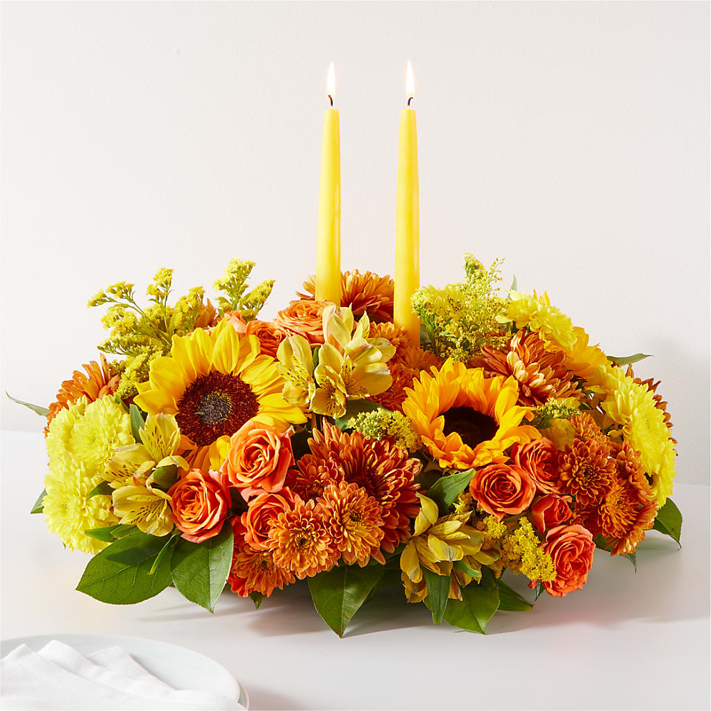Autumn Harmony Centerpiece – Petal Pockets, Fontana CA