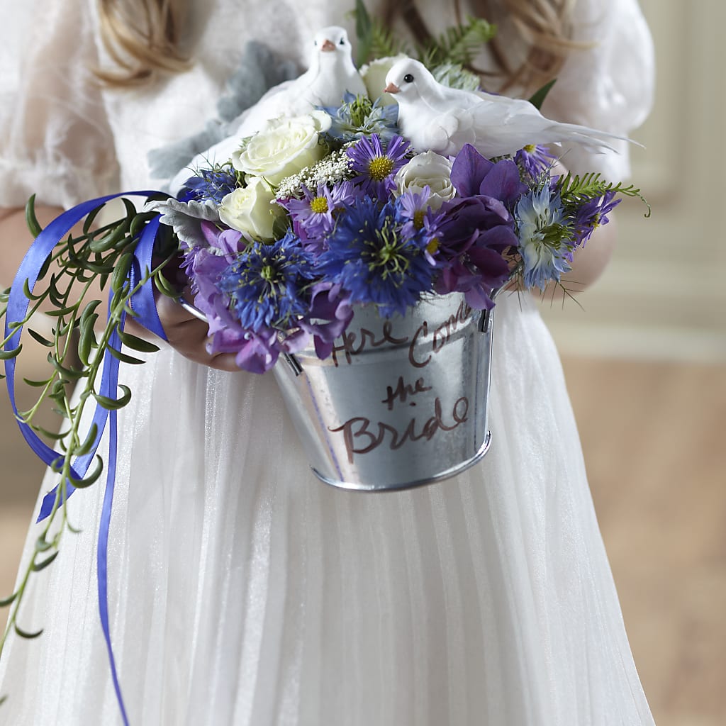Enchantment Flower Girl Arrangement – Petal Pockets, Fontana CA