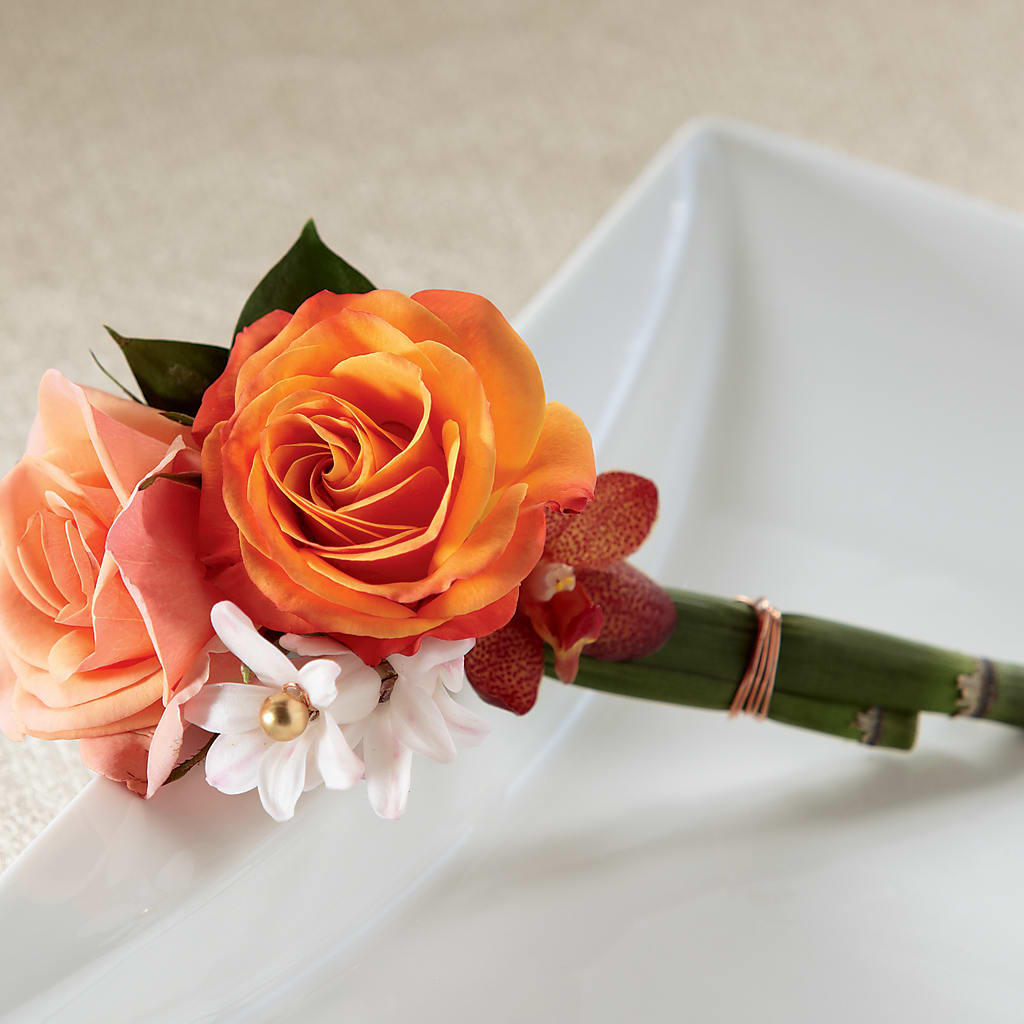 Sunset Dream Boutonniere – Petal Pockets, Fontana CA
