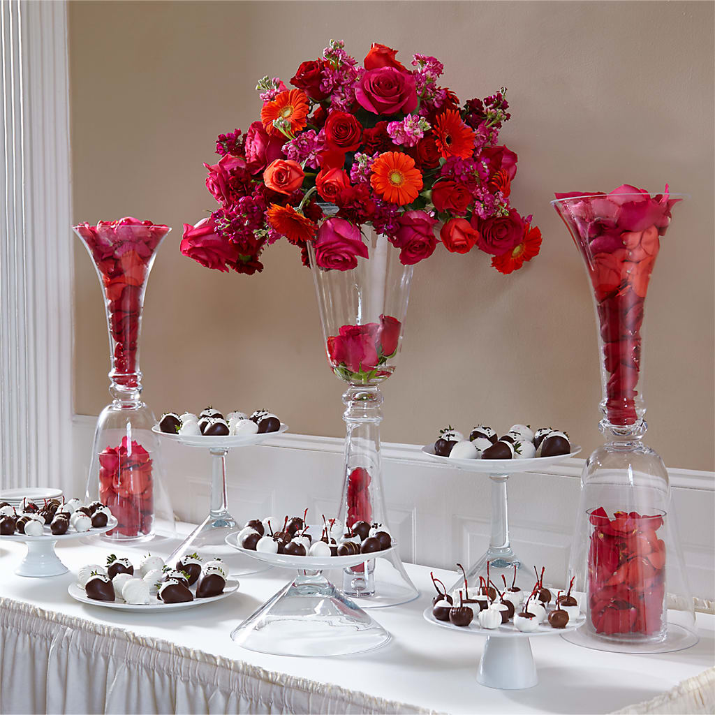 Life's Sweetness Centerpiece – Petal Pockets, Fontana CA