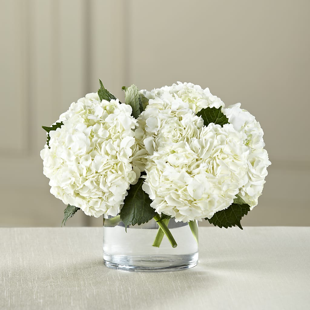 White Hydrangea Bouquet – Petal Pockets, Fontana CA