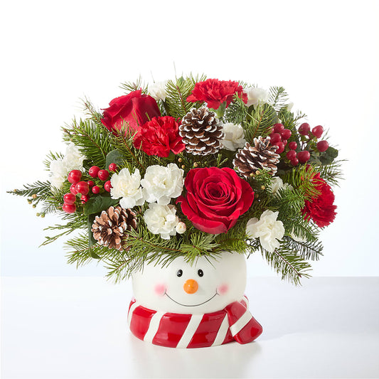 Jolly Snowman Bouquet –  Petal Pockets, Fontana CA