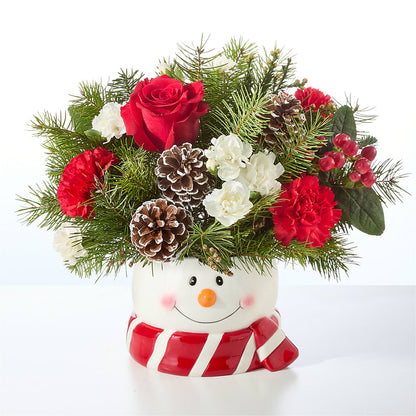 Jolly Snowman Bouquet –  Petal Pockets, Fontana CA