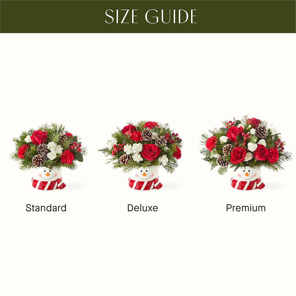 Jolly Snowman Bouquet –  Petal Pockets, Fontana CA