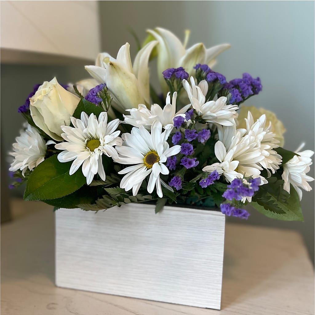 Beyond Blue Box Bouquet –  Petal Pockets, Fontana CA