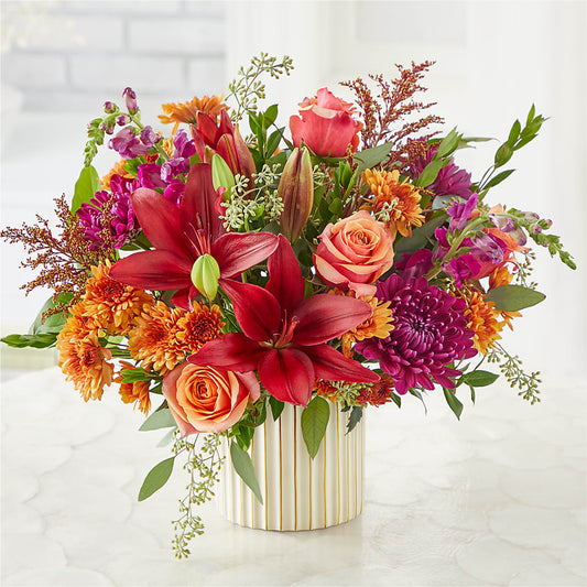 Burgundy Landscape Bouquet –  Petal Pockets, Fontana CA