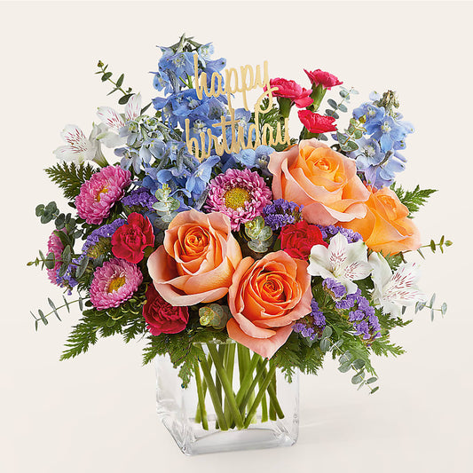 Birthday Bash Bouquet –  Petal Pockets, Fontana CA