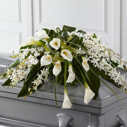Angel Wings Casket Spray –  Petal Pockets, Fontana CA