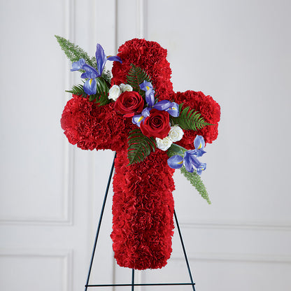 Faithful Hero Floral Cross –  Petal Pockets, Fontana CA