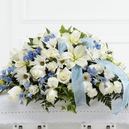 Tender Treasure Casket Spray –  Petal Pockets, Fontana CA