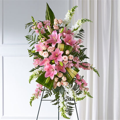 Elegant Embrace Standing Spray –  Petal Pockets, Fontana CA