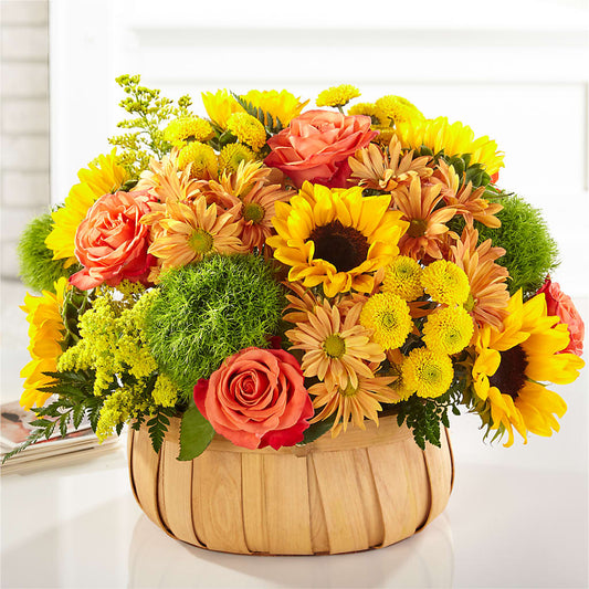 Harvest Sunflower Basket –  Petal Pockets, Fontana CA