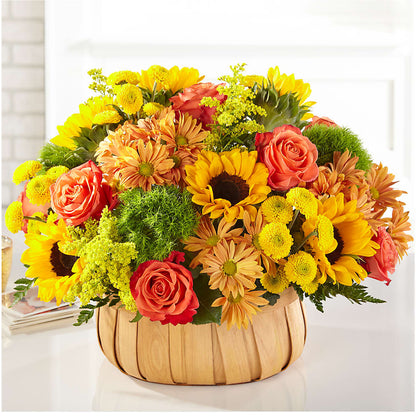 Harvest Sunflower Basket –  Petal Pockets, Fontana CA