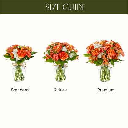 Apricot Glow Bouquet –  Petal Pockets, Fontana CA
