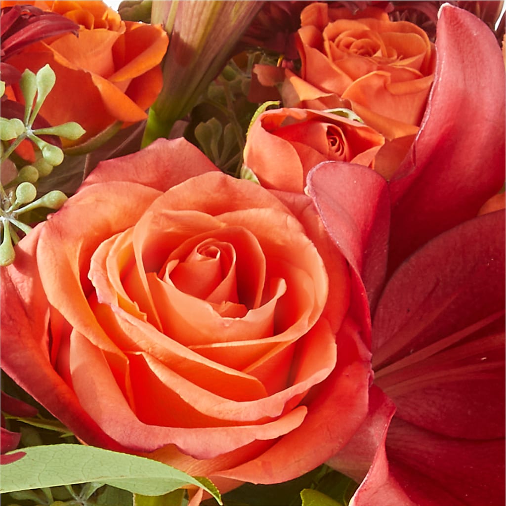 Crimson Leaves Bouquet –  Petal Pockets, Fontana CA