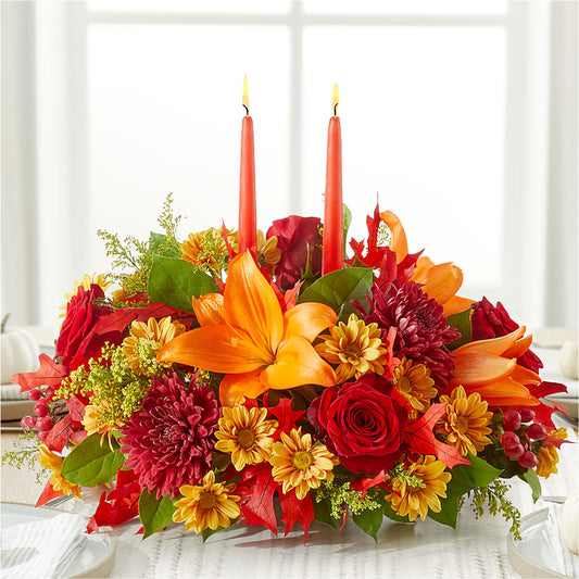 Autumn's Embrace Centerpiece –  Petal Pockets, Fontana CA