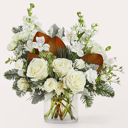Fresh Snowfall Bouquet –  Petal Pockets, Fontana CA