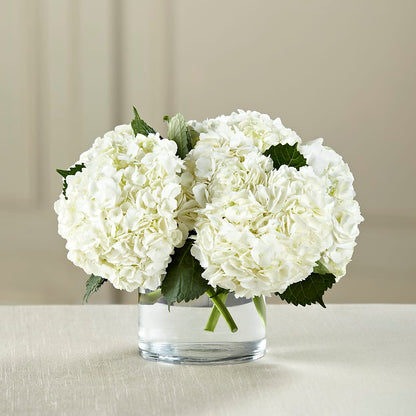 White Hydrangea Bouquet –  Petal Pockets, Fontana CA